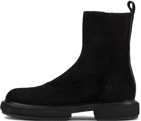 Emporio Armani Leather Zip Round Toe Short Boots 'Black' X2M342XF686100002 Buy Emporio Armani Leather Zip Round Toe Short Boots 'Black' X2M342XF686100002