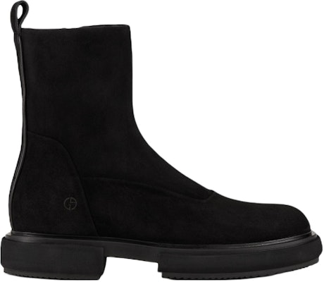 Emporio Armani Leather Zip Round Toe Short Boots 'Black' X2M342XF686100002 Order Emporio Armani Leather Zip Round Toe Short Boots 'Black' X2M342XF686100002