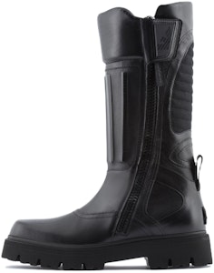 EMPORIO ARMANI 阿瑪尼 牛皮 方頭拉鍊 時尚短靴 黑色 Buy EMPORIO ARMANI 阿瑪尼 牛皮 方頭拉鍊 時尚短靴 黑色