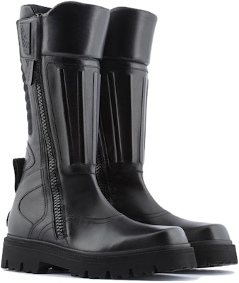 Emporio Armani Leather Zip Square Toe Boot 'Black' X4N015XN6131K001 Lookbook Emporio Armani Leather Zip Square Toe Boot 'Black' X4N015XN6131K001