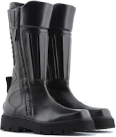Lookbook Emporio Armani Lederstiefel mit Reißverschluss und eckiger Spitze ''Schwarz'' X4N015XN6131K001