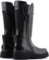 Shop Emporio Armani Lederstiefel mit Reißverschluss und eckiger Spitze ''Schwarz'' X4N015XN6131K001
