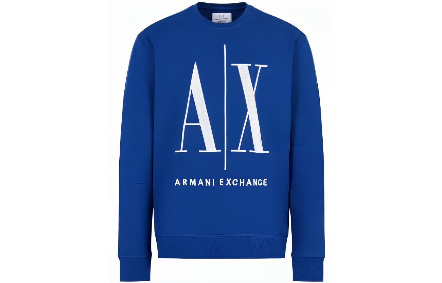 Emporio Armani Letter Print Crewneck Pullover Sweatshirt 8NZMPAZ-J1ZZ1-15AE