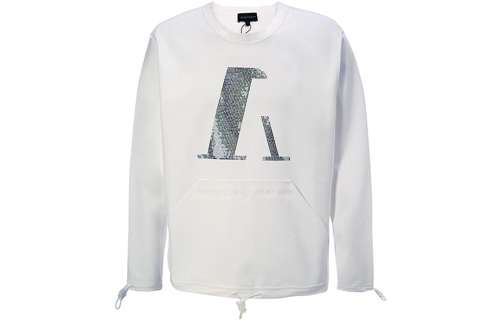 Emporio Armani Letter Print Crewneck Pullover Sweatshirt 3H1M6V-1JI3Z-0100 圖 2