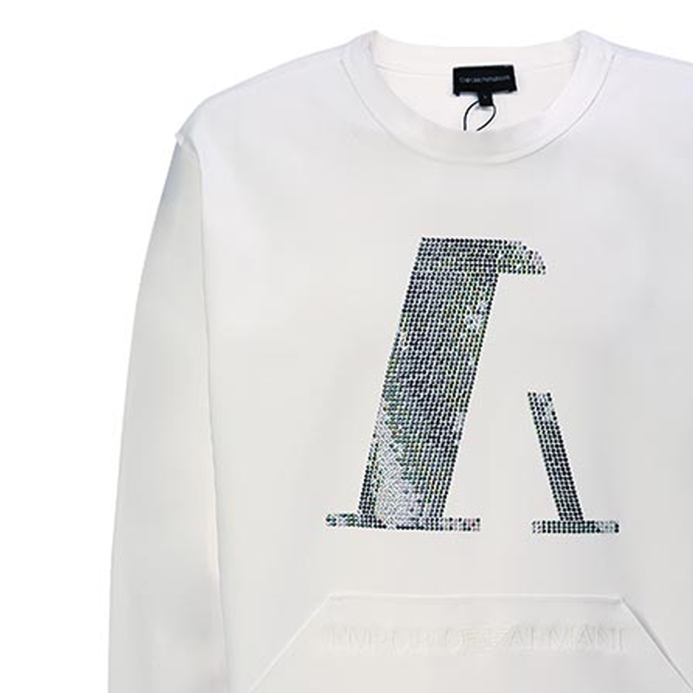 Emporio Armani Letter Print Crewneck Pullover Sweatshirt 3H1M6V-1JI3Z-0100 圖 6