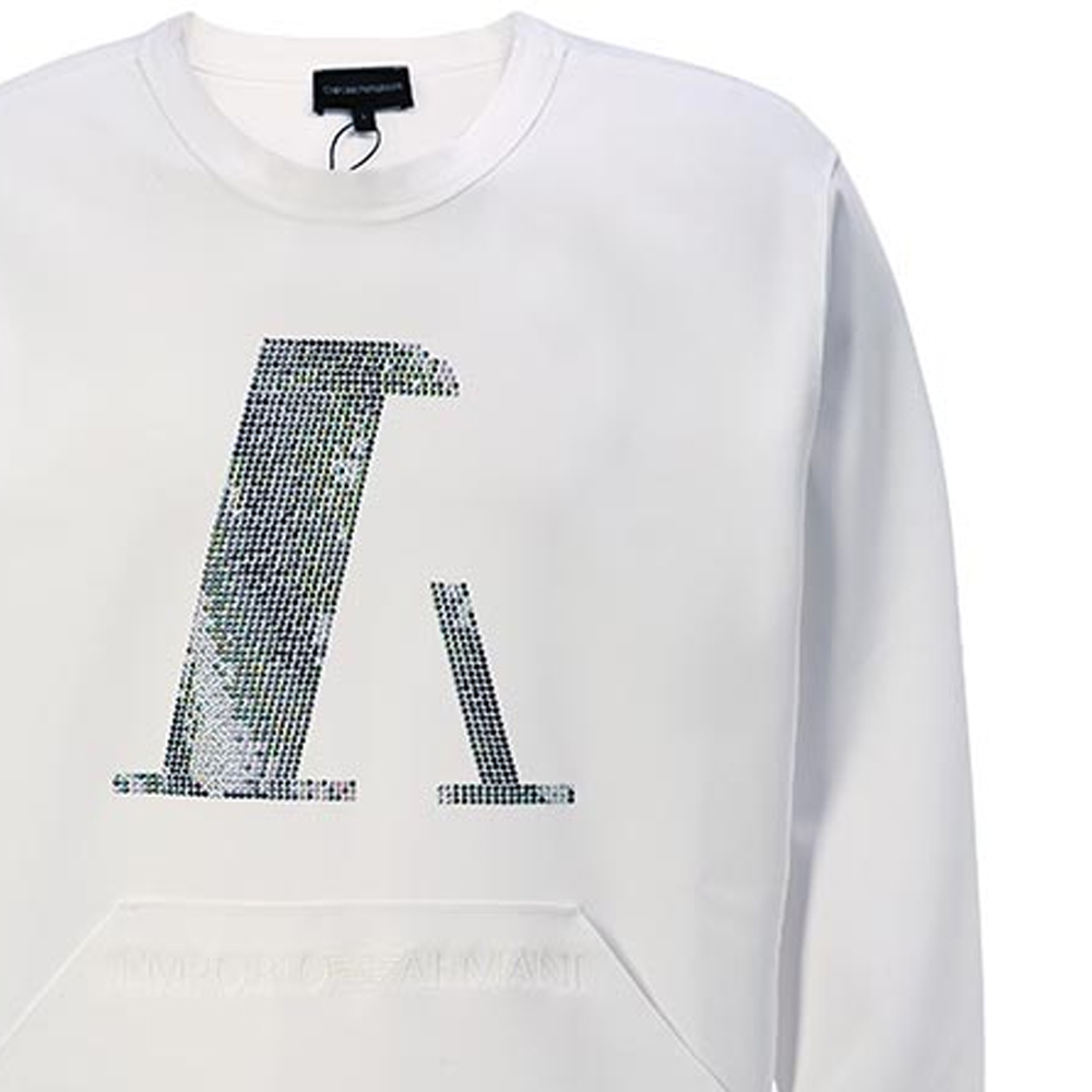 Emporio Armani Letter Print Crewneck Pullover Sweatshirt 3H1M6V-1JI3Z-0100 圖 8