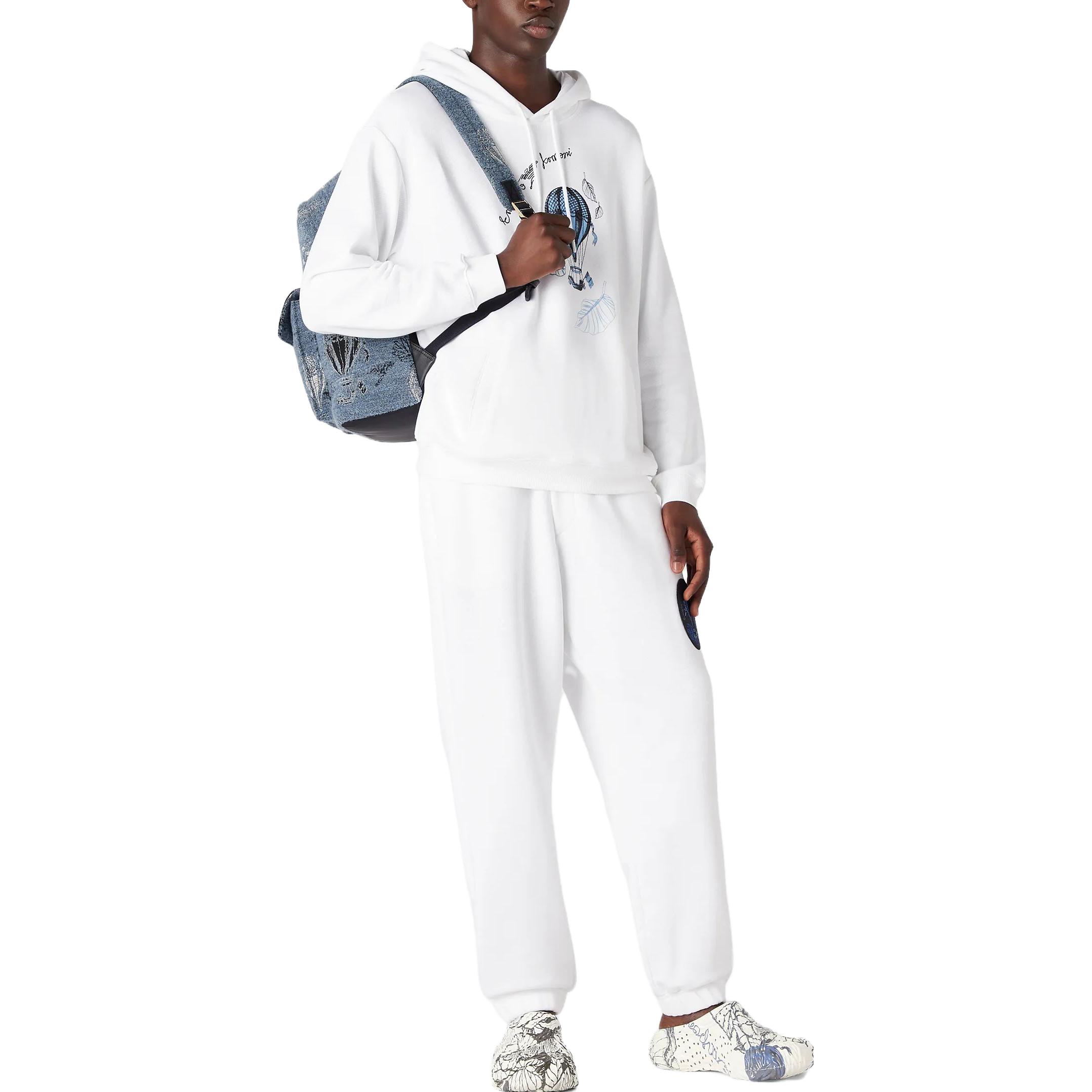 Emporio Armani Letter Print Drawstring Hoodie White Long Sleeve Sweatshirt 6R1M8P1-J7DZ1-0111 圖 4