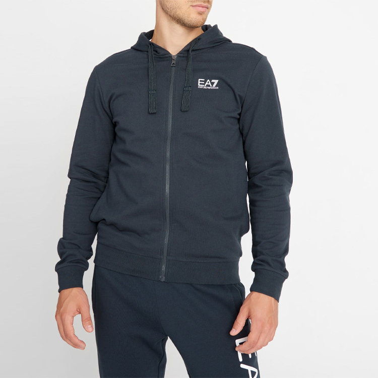 Emporio Armani Letter Zip-Up Sweatshirt Jacket in Navy Blue 8NPM03-PJ05Z-1578 圖 5