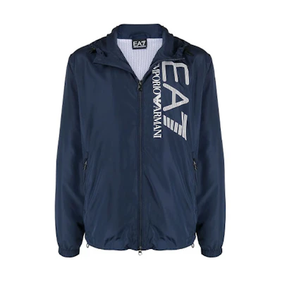 Emporio Armani Lightweight Logo Print Jacket Blue 3KPB30-PN28Z
