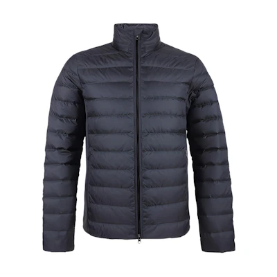 Emporio Armani Lightweight Solid Stand Collar Zipper Down Jacket - Gray 6ZPB14-PN22Z-1994
