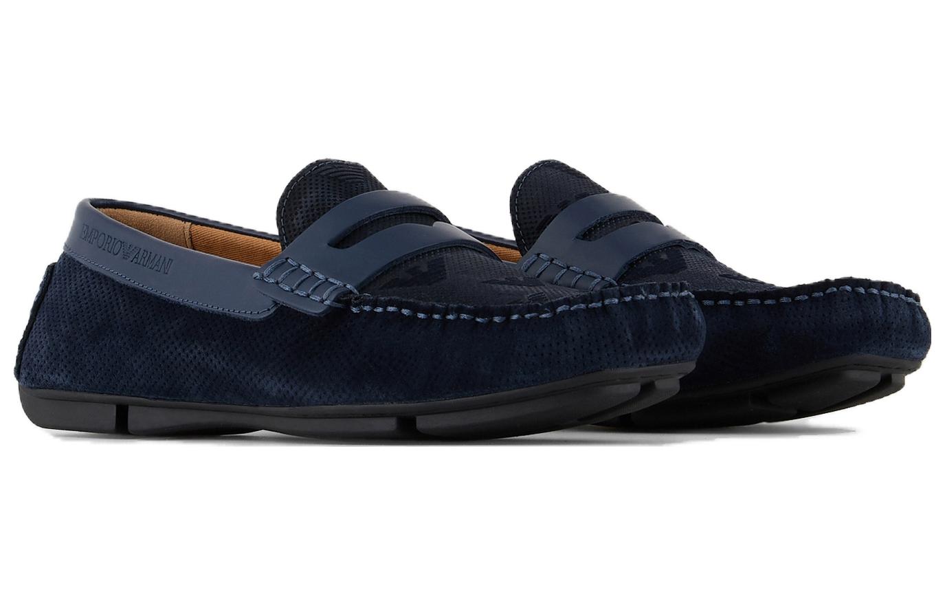 Emporio Armani Loafer 'Midnight Blue' 圖 3