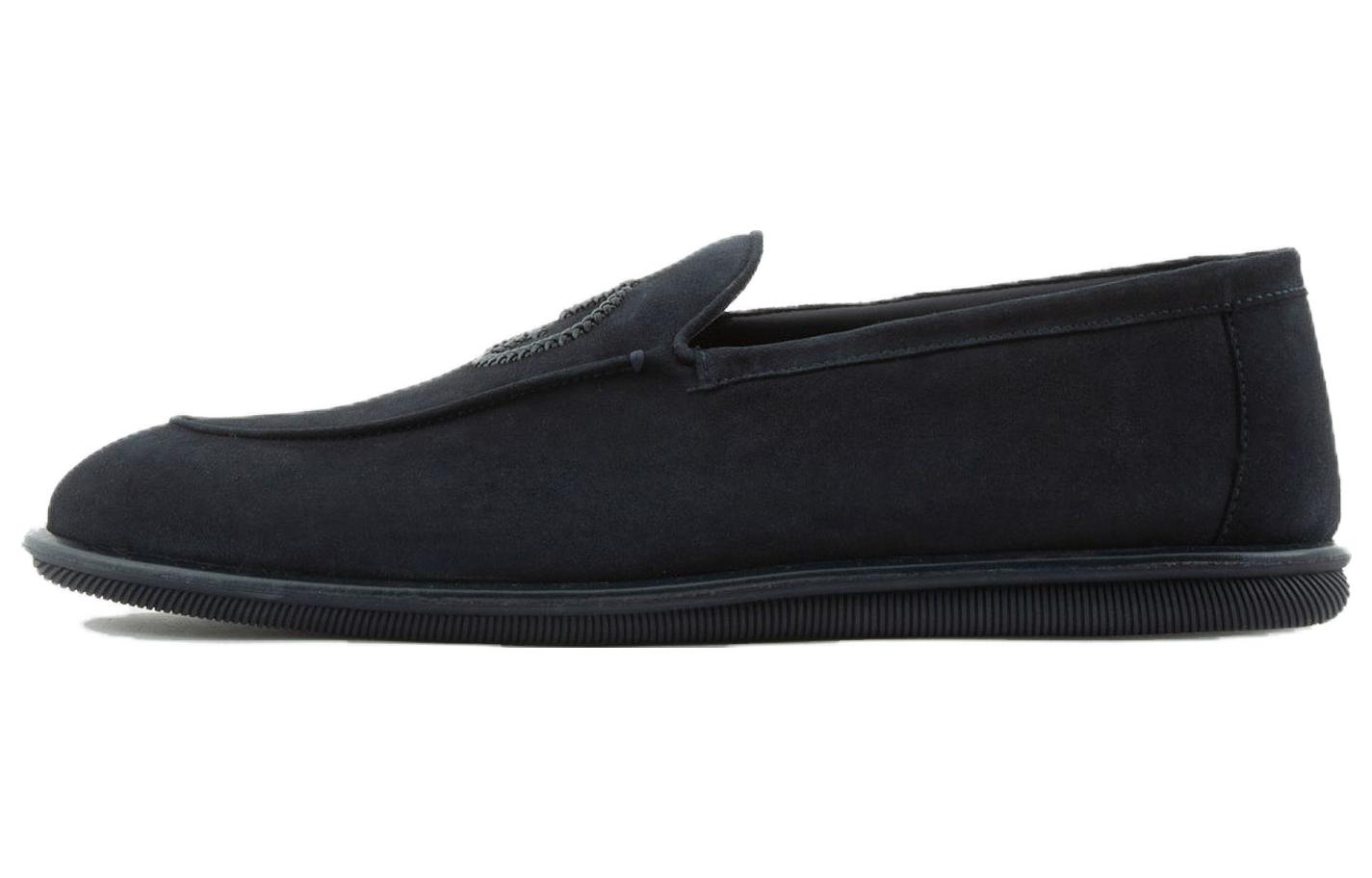 Emporio Armani Loafer 'Navy Velvet'