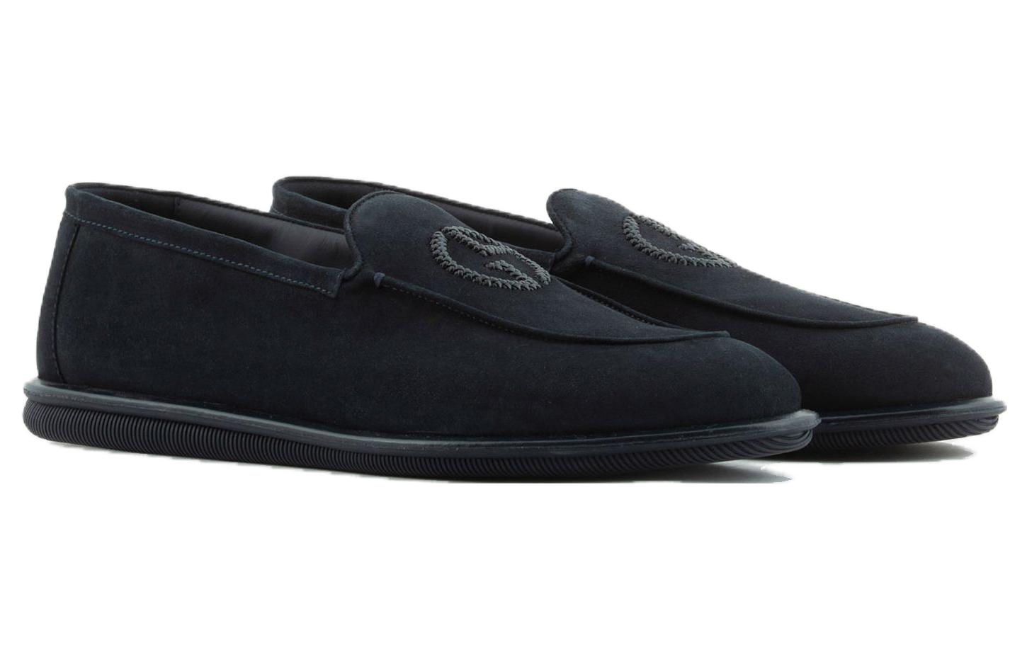 Emporio Armani Loafer 'Navy Velvet' 圖 2