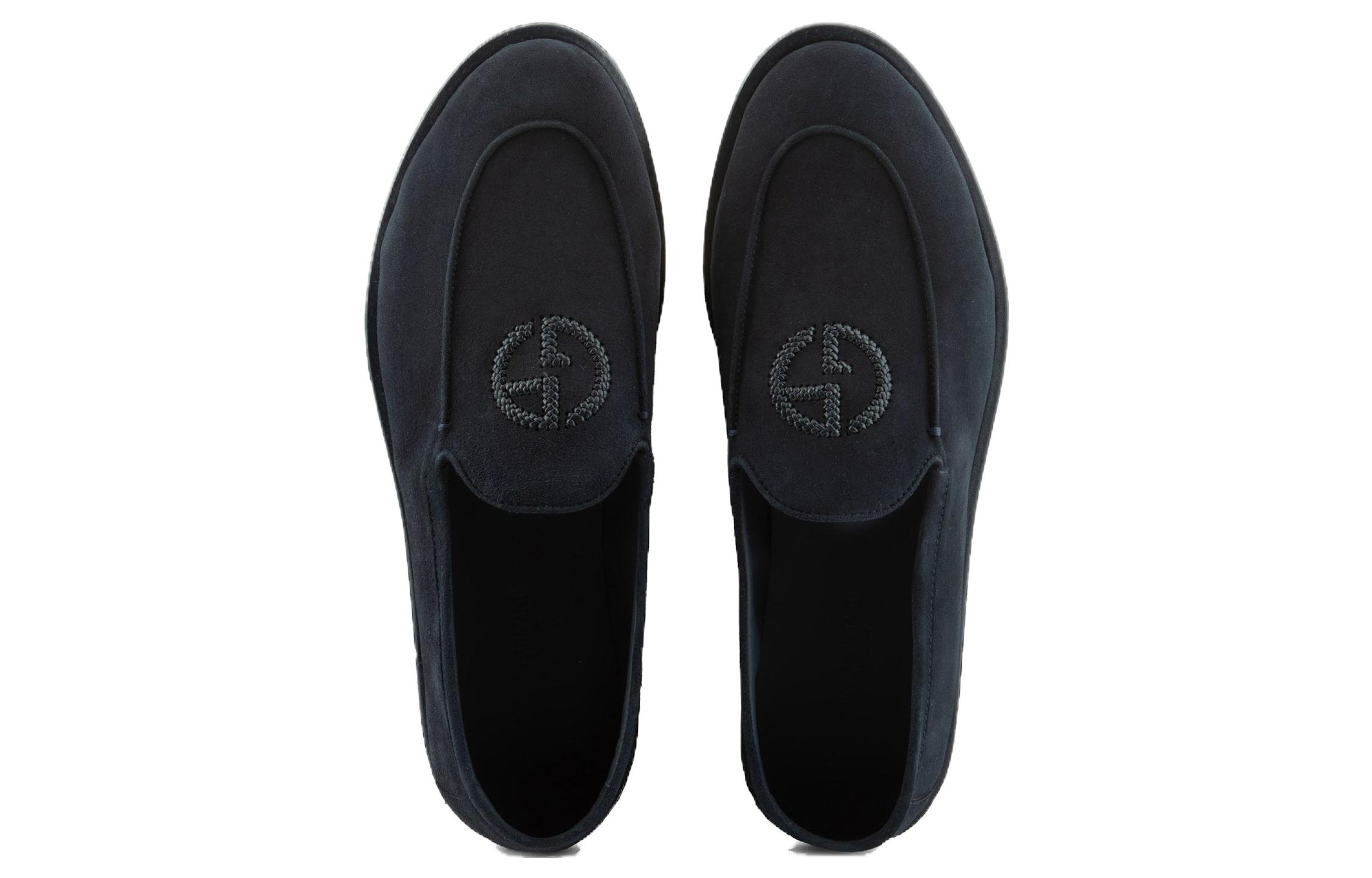 Emporio Armani Loafer 'Navy Velvet' 圖 3