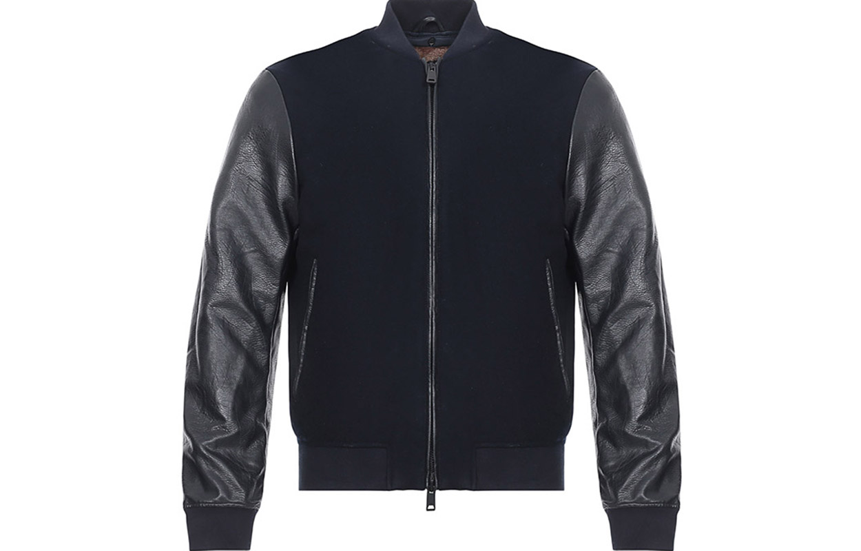 Emporio Armani Logo Blended Jacket in Navy Blue 6Z1B85-1NULZ-0922