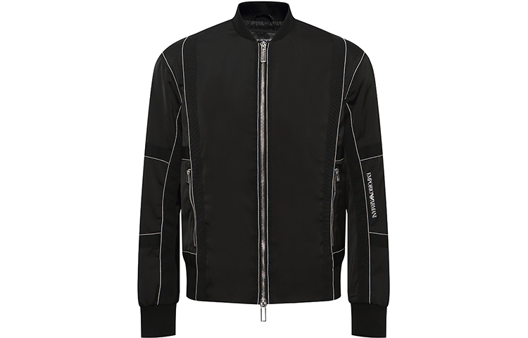 Emporio Armani Logo Casual Black Jacket 3K1BA9-1NZNZ-0999