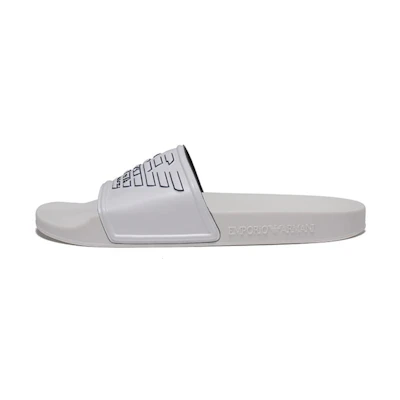 Emporio Armani Logo Casual Slide 'White'