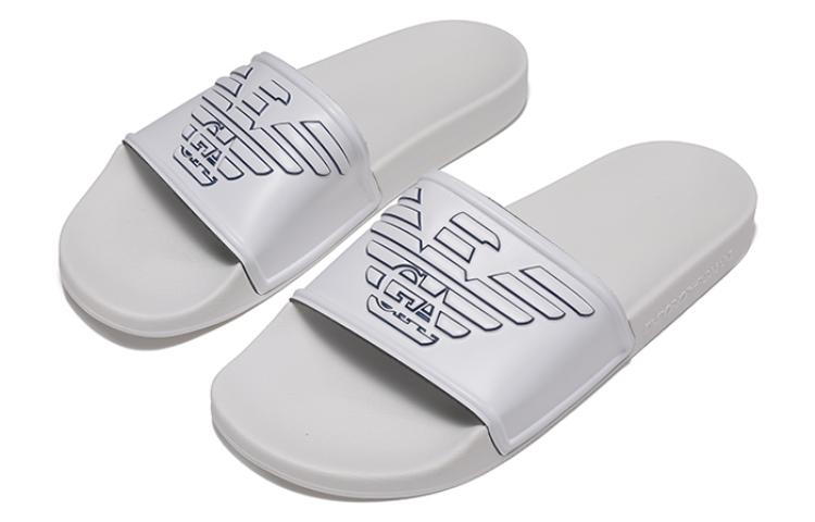 Emporio Armani Logo Casual Slide 'White' 圖 3