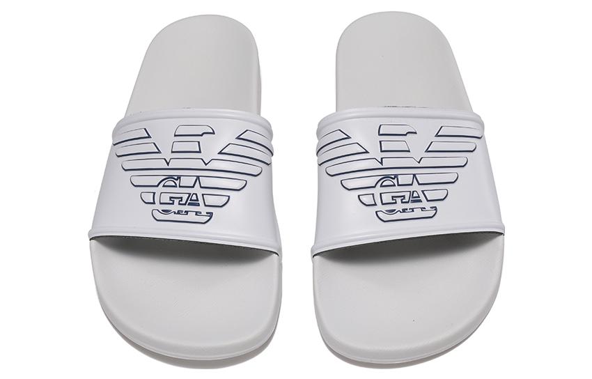 Emporio Armani Logo Casual Slide 'White' 圖 4