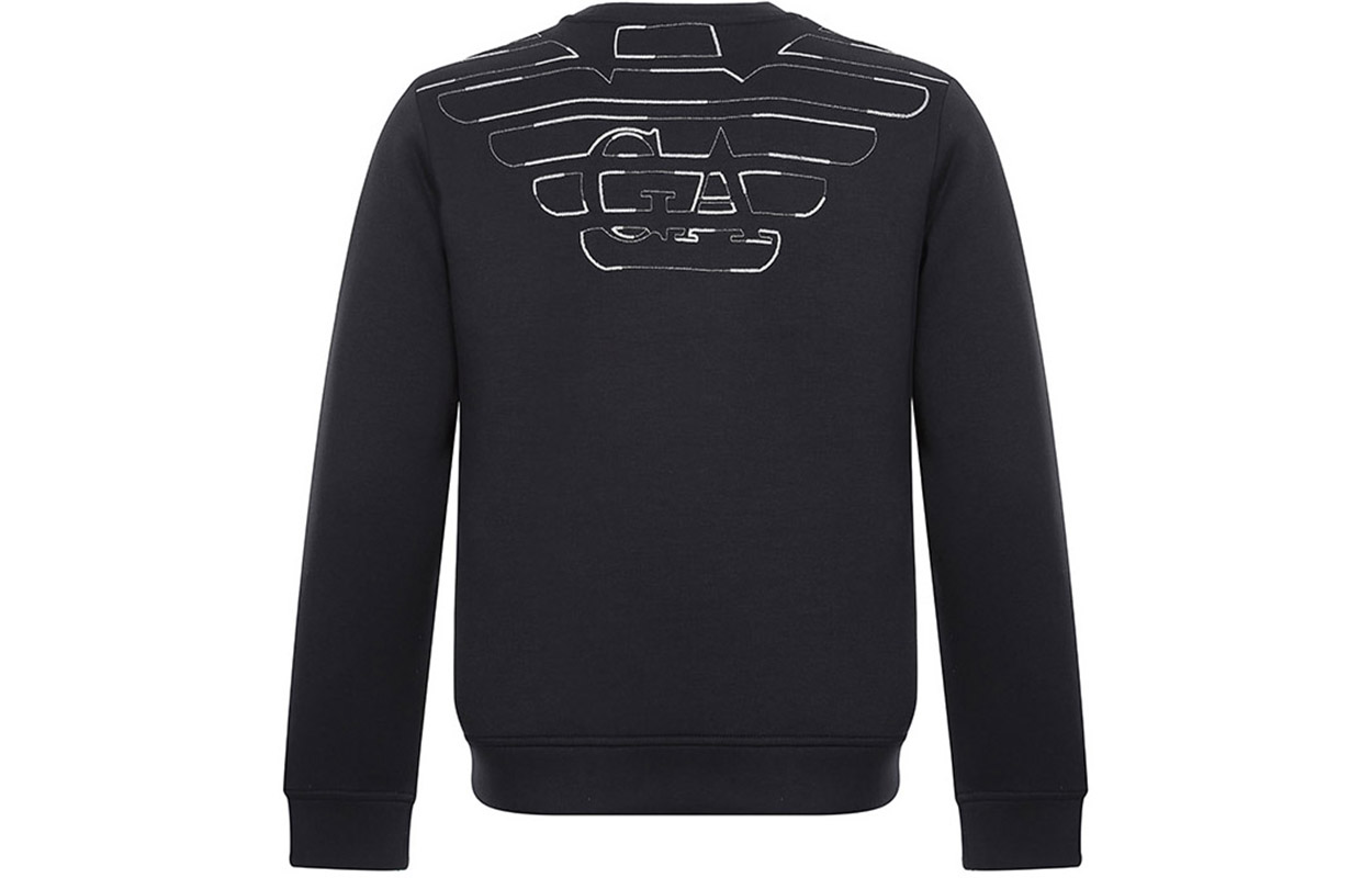 Emporio Armani Logo Crewneck Long Sleeve Sweatshirt - Blue 6Z1MP1-1JTYZ-F963 圖 3