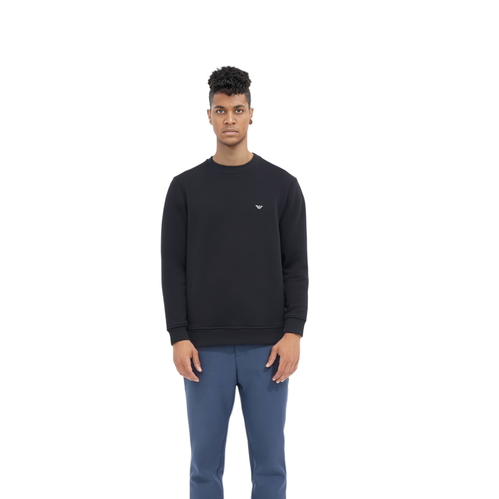 Emporio Armani Logo Crewneck Long Sleeve Sweatshirt - Blue 6Z1MP1-1JTYZ-F963 圖 4