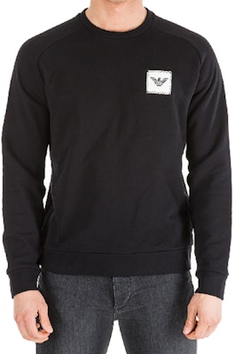 Emporio Armani Logo Crewneck Pullover Sweatshirt Hitam 6G1MD7-1J36Z-0999 Shop Emporio Armani Logo Crewneck Pullover Sweatshirt Hitam 6G1MD7-1J36Z-0999