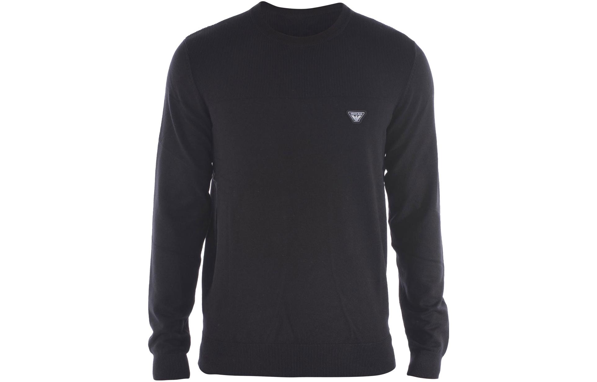 Emporio Armani Logo Crewneck Sweatshirt Black 6X6MA3-6M0IZ-1200