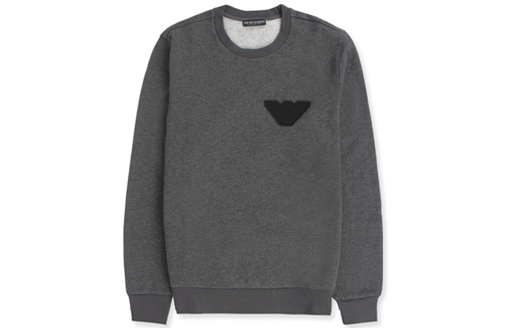 Emporio Armani Logo Crewneck Sweatshirt Deep Gray 111785-1A571-57720