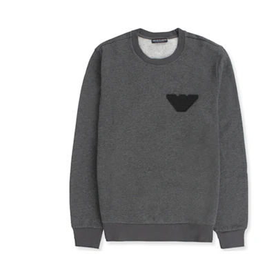 Emporio Armani Logo Crewneck Sweatshirt Deep Gray 111785-1A571-57720