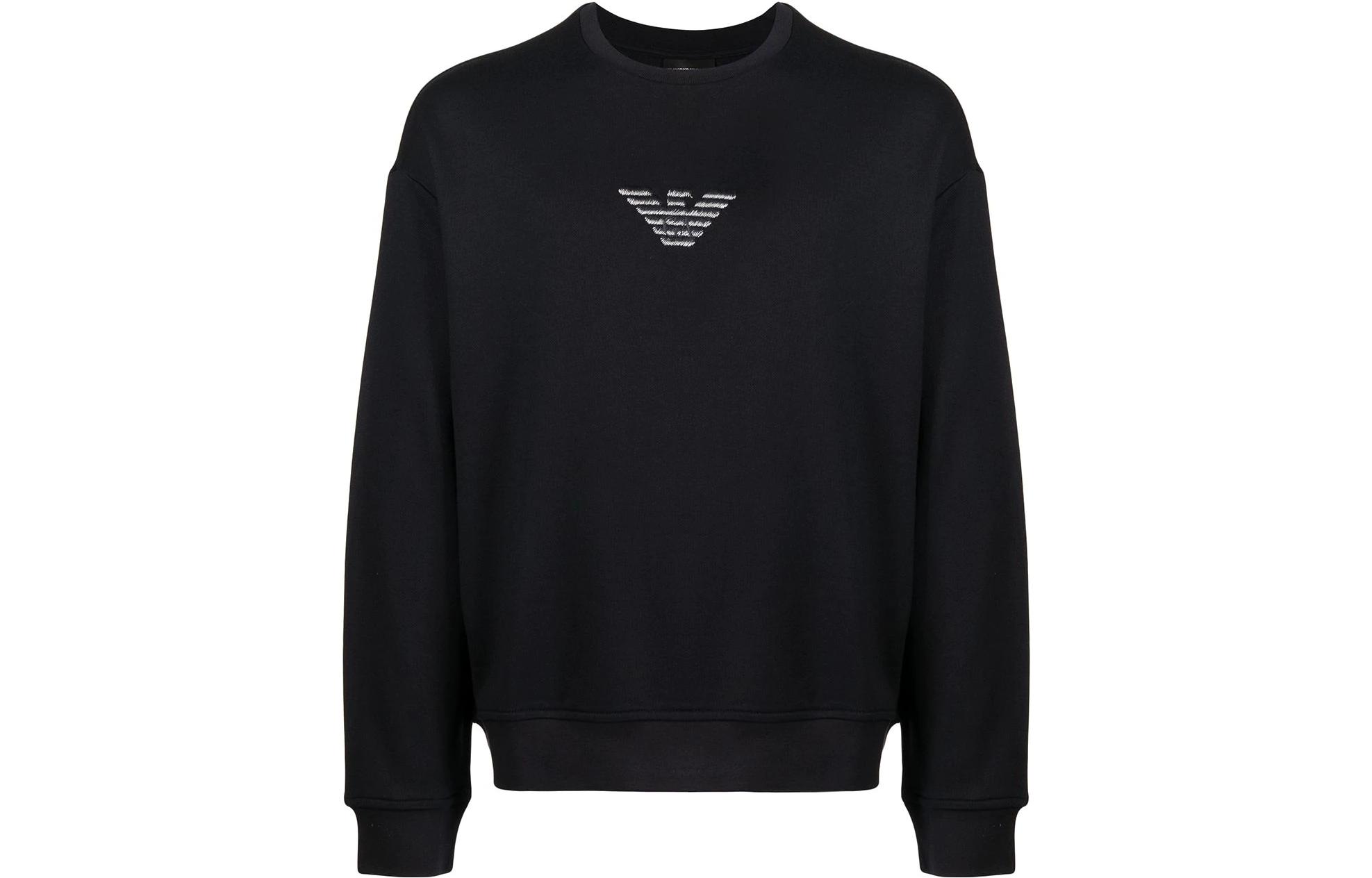 Emporio Armani Logo Crewneck Sweatshirt Navy Blue 3L1MFY-1JRIZ-0920