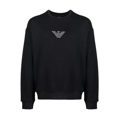 Emporio Armani Logo Crewneck Sweatshirt Navy Blue 3L1MFY-1JRIZ-0920