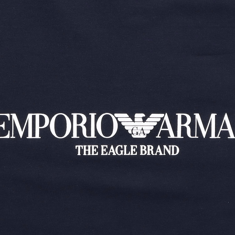 Sizing EMPORIO ARMANI 標誌圓領長袖衛衣 海軍藍 8N1ME8-1J04Z-0922