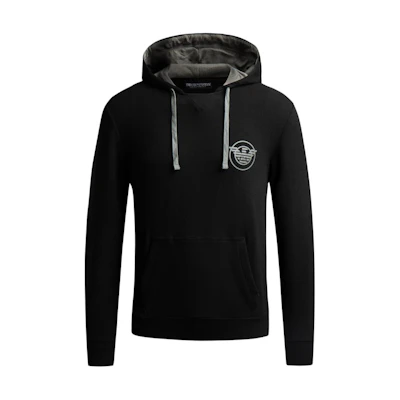 Emporio Armani Logo Drawstring Hoodie Long Sleeve Black 111753-2F573-00020