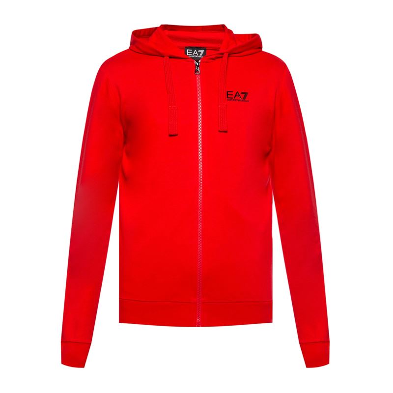 Emporio Armani Logo Embroidered Hoodie Red 8NPM03-PJ05Z-1451