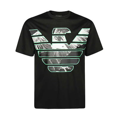 Emporio Armani Logo Graphic Crew Neck T-Shirt Black 3H1T79-1JSTZ-0999