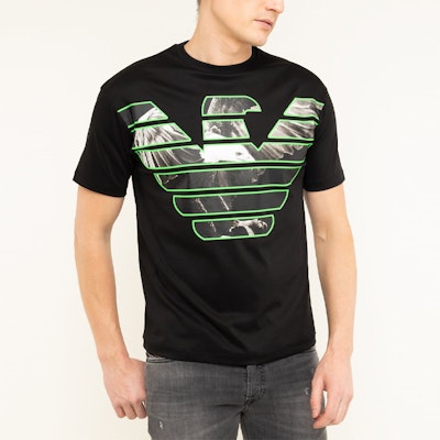 エンポリオアルマーニ ロゴグラフィック クルーネックTシャツ ブラック 3H1T79-1JSTZ-0999 Purchase エンポリオアルマーニ ロゴグラフィック クルーネックTシャツ ブラック 3H1T79-1JSTZ-0999