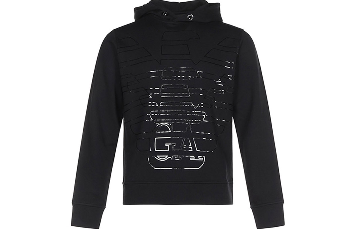 Emporio Armani Logo Hoodie Black 6H1MC4-1JPHZ-0002