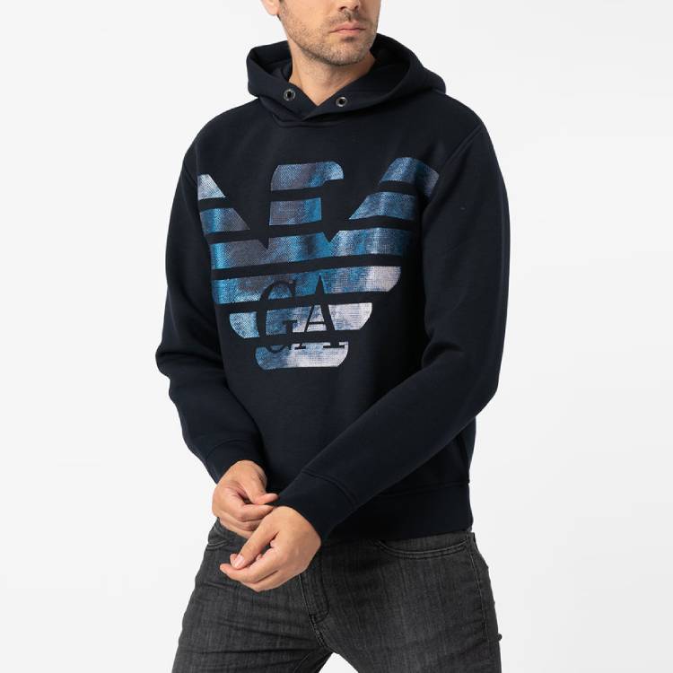 Purchase Emporio Armani 海軍藍標誌連帽上衣 6H1MA9-1JDSZ-0920