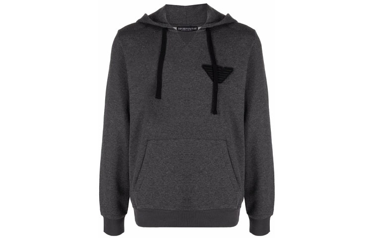 Emporio Armani Logo Hoodie Pullover Grey 1117531-A5715-7720