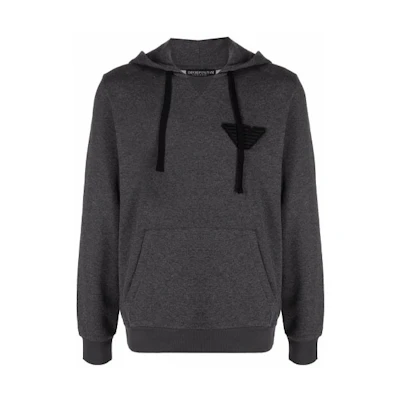 Emporio Armani Logo Hoodie Pullover Grey 1117531-A5715-7720