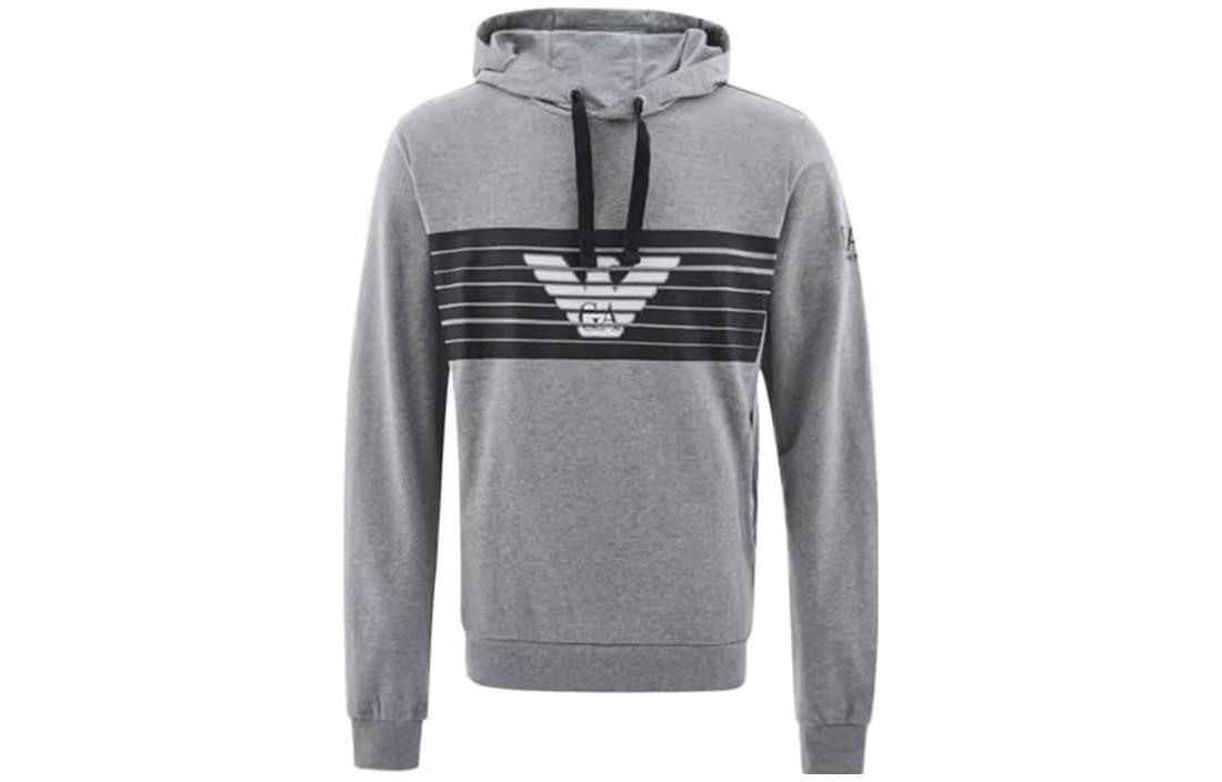 Emporio Armani Logo Hoodie Unisex - Grey 6ZPM89-PJ05Z-3905