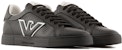 Emporio Armani Logo Lace-Up Low-Top Sneakers 'Kulit Hitam' X4X598XN6331K001