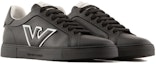 Order Emporio Armani Logo Lace-Up Low-Top Sneakers 'Kulit Hitam' X4X598XN6331K001