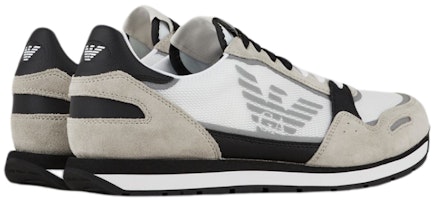 EMPORIO ARMANI 阿瑪尼 鷹標logo皮革 運動鞋 米白 Purchase EMPORIO ARMANI 阿瑪尼 鷹標logo皮革 運動鞋 米白