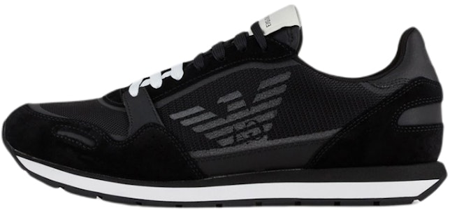 엠포리오 아르마니 블랙 이글 가죽 스니커즈 X4X537XM678N639 Buy 엠포리오 아르마니 블랙 이글 가죽 스니커즈 X4X537XM678N639