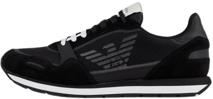 Emporio Armani Logo Leather Sneaker 'Black Eagle' X4X537XM678N639 Buy Emporio Armani Logo Leather Sneaker 'Black Eagle' X4X537XM678N639