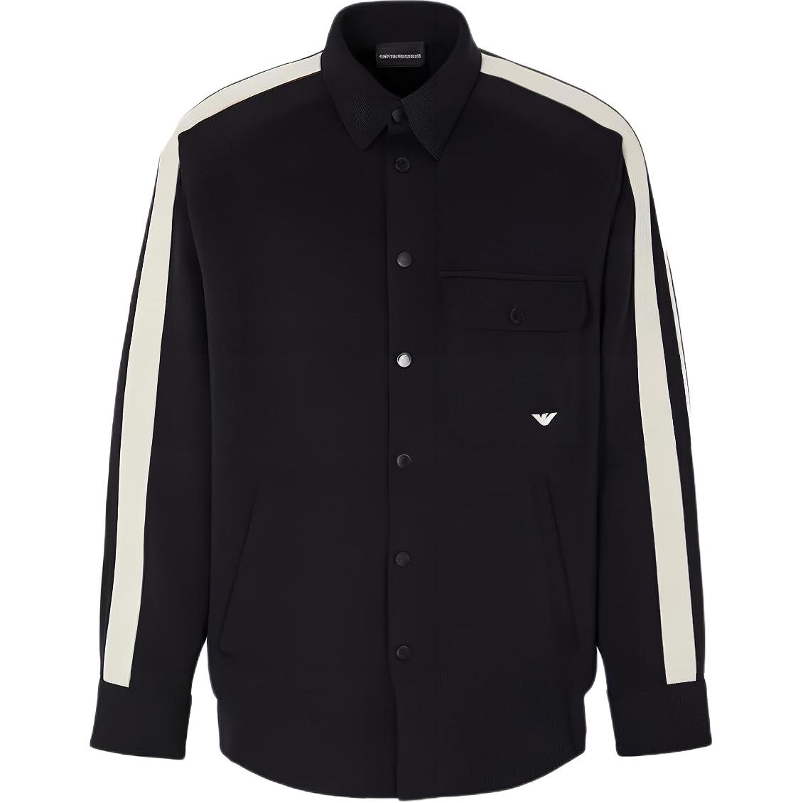 Emporio Armani Logo Patchwork Long-Sleeve Jacket for Men 6R1MF41-JHSZ1-0920