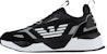 Emporio Armani Logo Patchwork Sneakers 'Hitam Putih' X8X070XK165N629