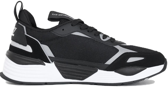 エンポリオアルマーニ ロゴ パッチワーク スニーカー (黒/白) X8X070XK165N629 Order エンポリオアルマーニ ロゴ パッチワーク スニーカー (黒/白) X8X070XK165N629