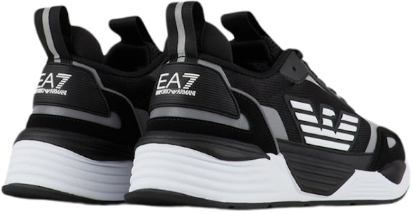 エンポリオアルマーニ ロゴ パッチワーク スニーカー (黒/白) X8X070XK165N629 Shop エンポリオアルマーニ ロゴ パッチワーク スニーカー (黒/白) X8X070XK165N629